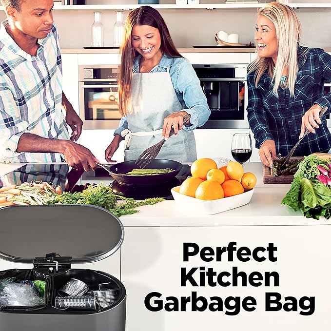 30-33 Gallon Clear Trash Bags Heavy Duty (250 COUNT) - Clear Recycling Garbage Bags 30+ Gallon 32 Gallon - Made in USA