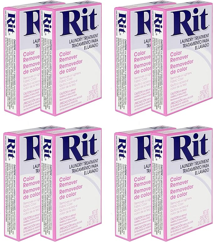 Rit Dye Laundry Treatment Color Remover Pack of 8