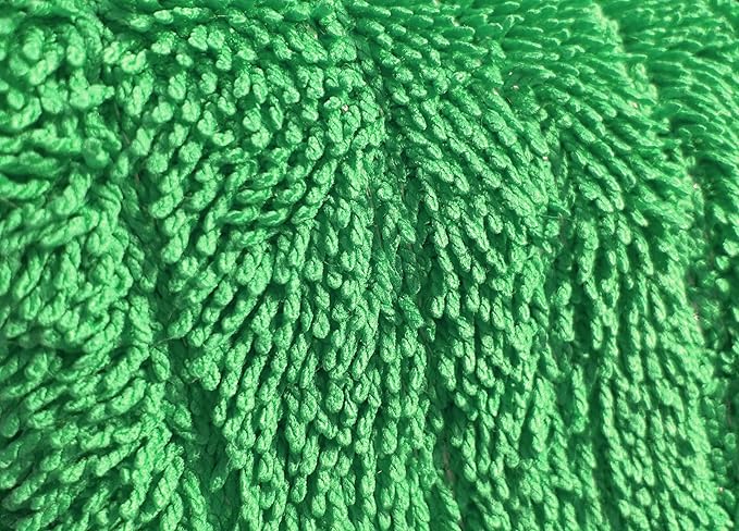 High-Performance Twisted-Loop Microfiber Dust Mop Kit: Superior Cleaning Efficiency - Green 48 Inch