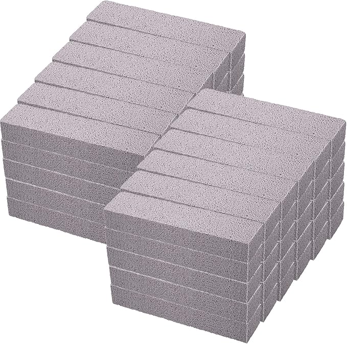 Chengu 60 Pieces Pumice Stone for Cleaning Pumice Scouring Pad Bulk Hard Water Stain Remover Cleaning Stones for Toilet Bowl Pool Tile Grill Oven Bath Household Kitchen 5. 9 x 1. 4 x 0. 9