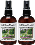 Set of 2-4-oz.-Concentrated Spray Air-Freshener/Deodorizer - Scent: English Garden - Great for: Cars Offices Closets Pet Beds Yoga Mats Litter Boxes locker &amp laundry rooms smoke odors