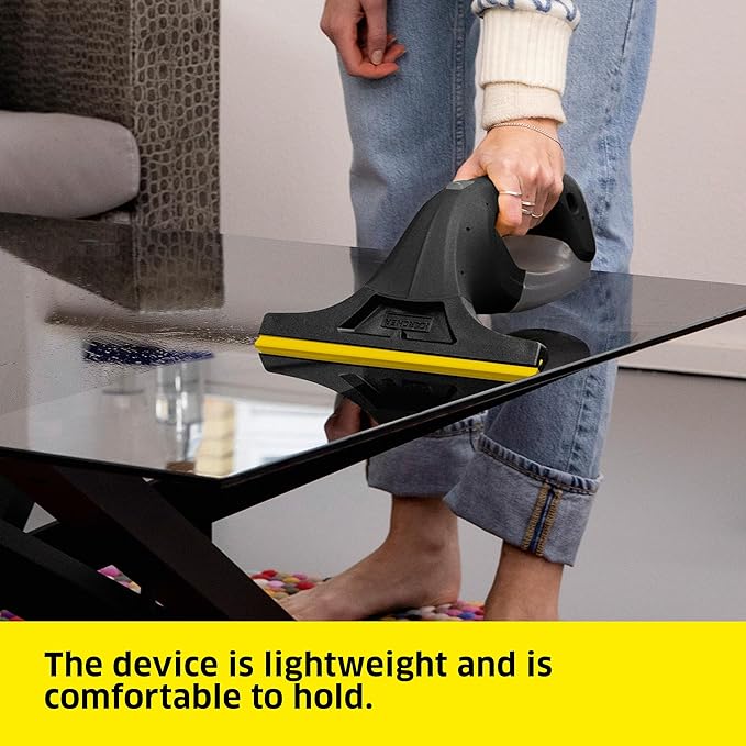 Kärcher WV 1 Electric Window Vacuum Squeegee 10 - Perfect for Showers Mirrors Glass and Countertops - Electric Squeegee Black