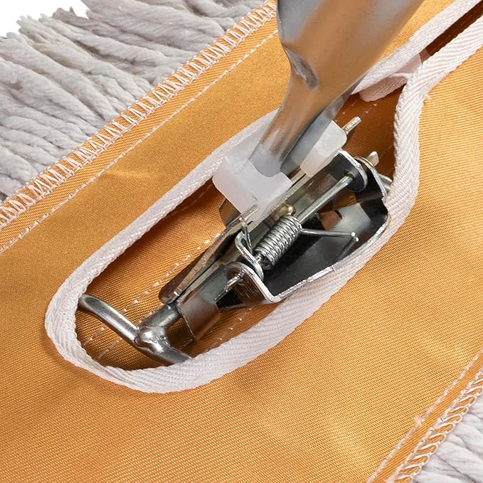 Commercial Dust Mop – 48” Floor Sweeper for Tiles Hardwood and Laminate Floors with Aluminum Broom Handle Reusable Duster Head - Complete with Cleaning Cloth