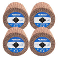 4 Burnishing Wheel 4 Pack Wire Drawing on Metal 100x100mm Coarse Grit 80 Polishing &amp Satin Finishing