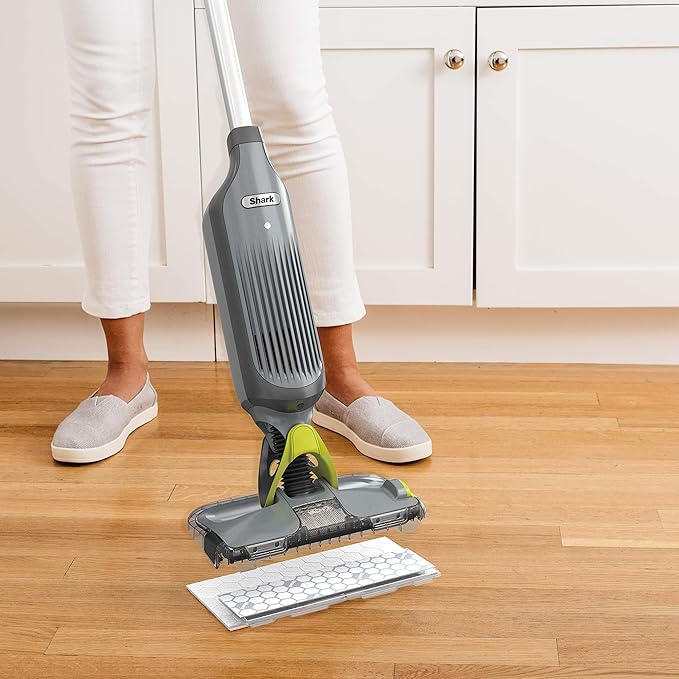 Shark VMP10 Disposable Hard Floor Vacuum and Mop Pad VACMOP Refill White 10 Count