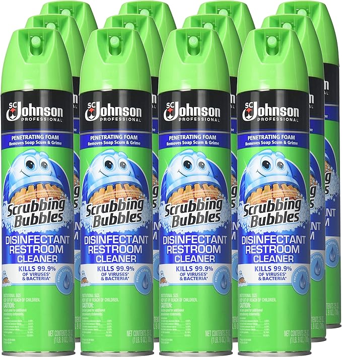 Scrubbing Bubbles Professional Disinfectant Restroom Cleaner 25 Oz (Pack of 12)