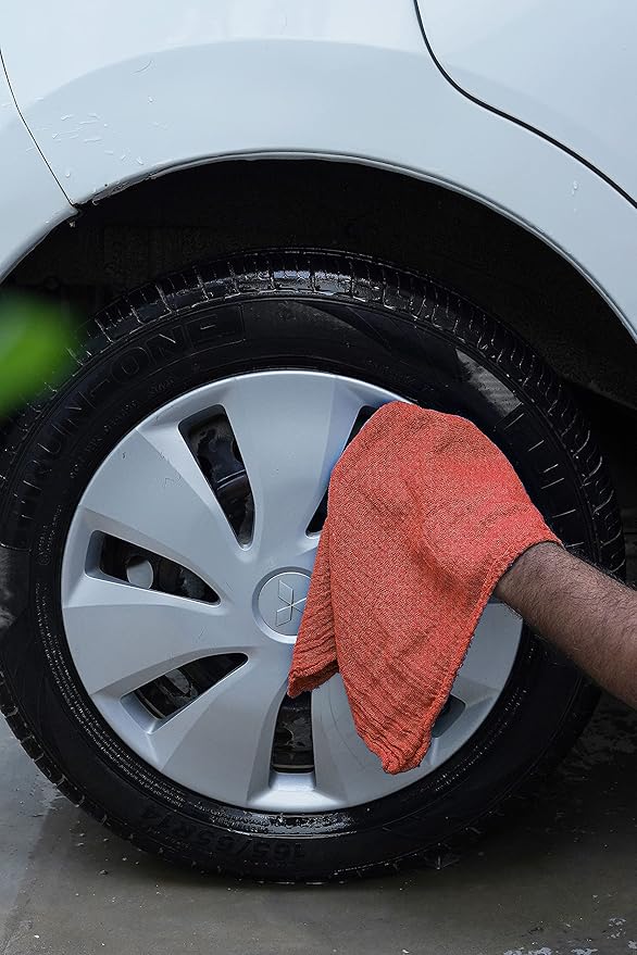 Cotton Shop Towels Red – (Pack of 150) Size 14x14 Inches Cleaning Rags – Absorbent Shop Rags and Multipurpose Cleaning Towels for Automobiles Industries Garage and Homes
