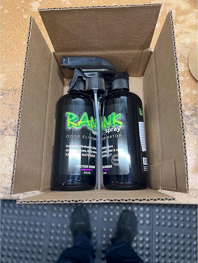 Sports Odor Eliminator: Banish Body &amp Sweat Odor From Sports Gear Yoga Mats Gym Bag Shoes Helmets Cleats etc! Safe Boxing Glove Spray &amp Hat Deodorizer - 2 16 oz Bottles Victor Fresh