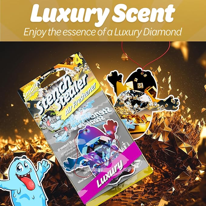 Car Air Fresheners- Long Lasting Scent Odor Eliminator Home Essentials Fresh Fragrance- 96 Pack- Luxury