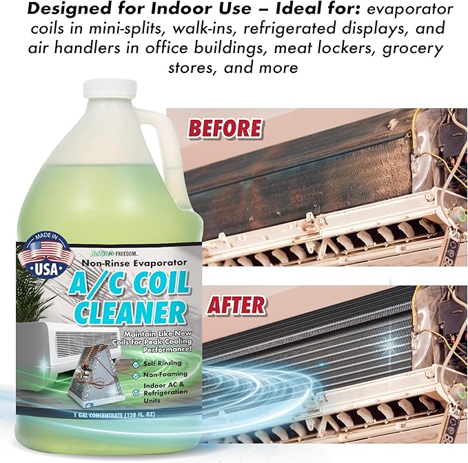 Nature's Freedom Indoor AC Coil Cleaner with Pump Sprayer - 1 Gallon
