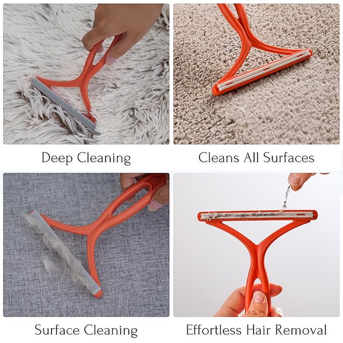 Petpals Pet Hair removal Tool Portable Flexible Cat Massager2 in 1 Pet Grooming Glove Cat/Dog Hair Removal Brush for Rugs Couch Furniture 3 in 1 BundleValuable Kit