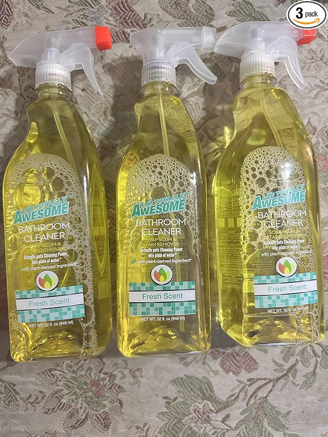 Awesome Multi-Purpose Bathroom Cleaner Soap Scum &amp Stain Remover (3 Pack)