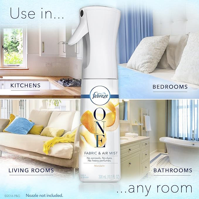 Febreze One Fabric and Air Mist Refill Mandarin Scent 10.1 Ounce
