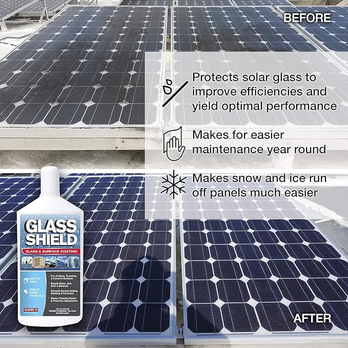 Invisible Shield Glass Shield PROTECTIVE Glass &amp Surface Coating: for Shower Glass Solar and More! 12 Pack