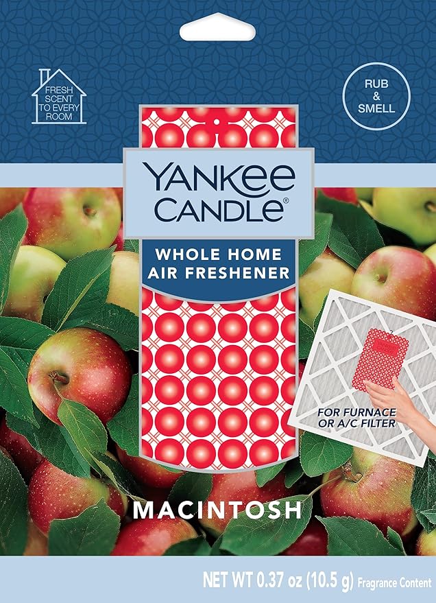 Yankee Candle Whole Home Air Feshener Variety Pack (Macintosh Pink Sands Catching Rays Sun and Sand Apple Pumpkin Balsam Cedar Sage Citrus &amp Bahama Breeze) (1ea / Pack of 8)
