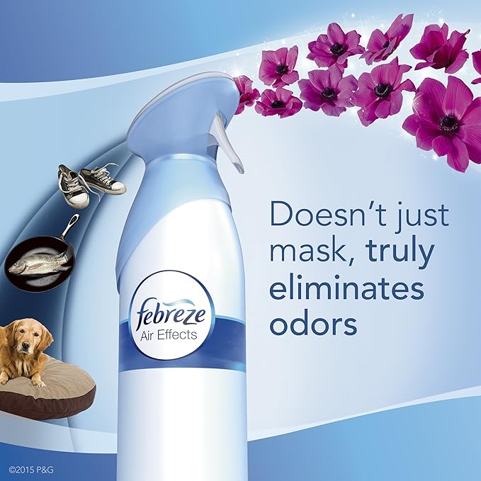 Febreze Air Freshener Air Effects Linen &amp Sky Air Freshener (1 Count 9.7 oz) (Pack of 9)