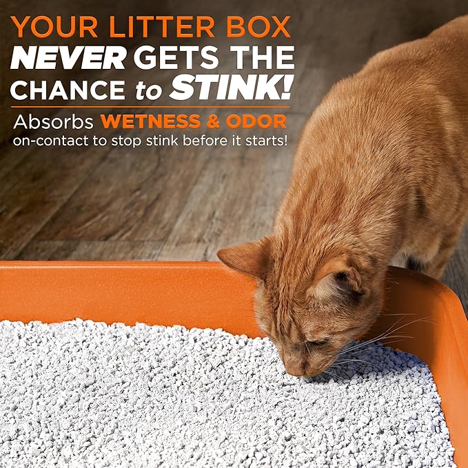 POOPH® LITTERIZER® – 16oz Bottle – Absorbs 46x Weight in Wetness &amp Odor – Keeps Litter Dry Reduces Mess Reduce Litter Costs and Get a Stink-FREELitter Box – Without Fragrances or Harsh Chemicals