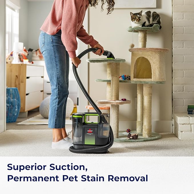 BISSELL® Little Green® Max Pet Portable Carpet and Upholstery Deep Cleaner Car/Auto Detailer with Self-Cleaning Tough Stain Tool and Pet Hair Removal Tool (3860)