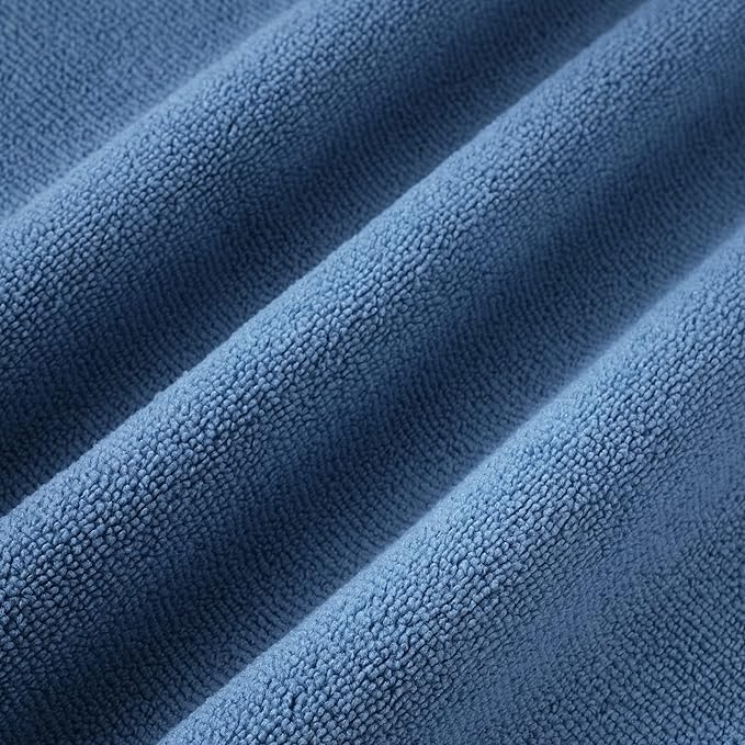 POLYTE Microfiber Cleaning Towel (16x16 12 Pack Professional BlueCamelGray)