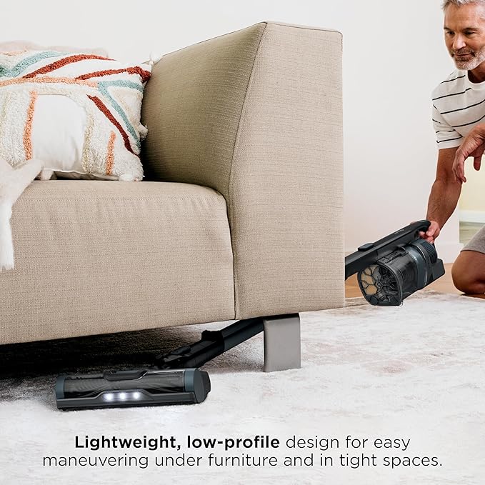 Shark Pet Cordless Stick Vacuum with XL Dust Cup LED Headlights Removable Handheld Vac Crevice Tool Portable Vacuum for Household Pet Hair Carpet &amp Hard Floors 40min Runtime Ice Blue IX141