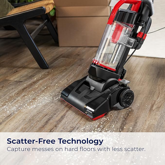 Bissell CleanView Compact Upright Vacuum Fits in Dorm Rooms &amp Apartments Lightweight with Powerful Suction and Removable Extension Wand 3508