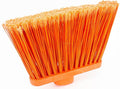 SPARTA 41082EC24 Plastic Color Coded Broom Flagged Bristles Long Broom With Angled Head For Large Debris 56 Inches Orange