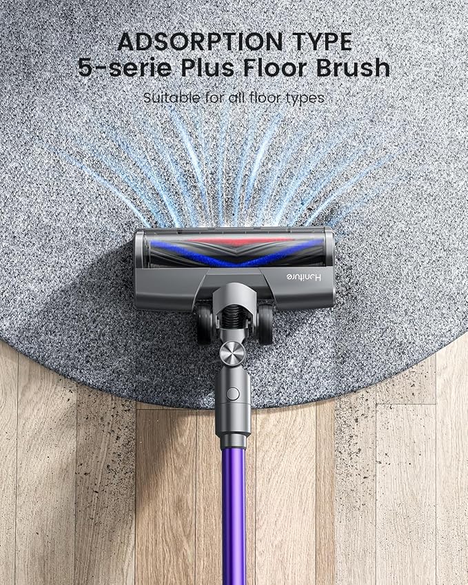 S14 Cordless Vacuum Cleaner 450W 33KPA Stick Vacuum Cleaners with OLED Screen Up to 55minsAnti-Tangle Brush Aromatherapy Lightweight Vacuum Deep Clean for Hardwood Floor Carpet Pet Hair