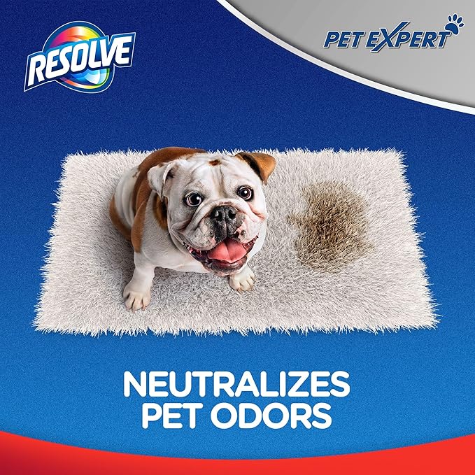Resolve Pet Expert Easy Clean Carpet Foam Spray Refill 2 Piece Set Stain and Odor Remover Solution