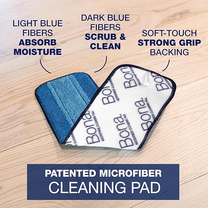 Bona Premium Motion Multi-Surface Floor Spray Mop - Includes Multi-Surface Floor Cleaning Solution and Machine Washable Microfiber Cleaning Pad - for Stone Tile Laminate and Vinyl Floors