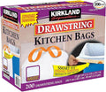 Kirkland Signature hsfuEFq Drawstring Kitchen Trash Bags - 13 Gallon 200 Count (3 Pack)