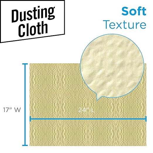 Georgia-Pacific Brawny Yellow 1/8 Fold Disposable Dusting Cloth by GP PRO 24 Length x 17 Width 29616 (Case of 4 Packs 50 Cloths per Pack)