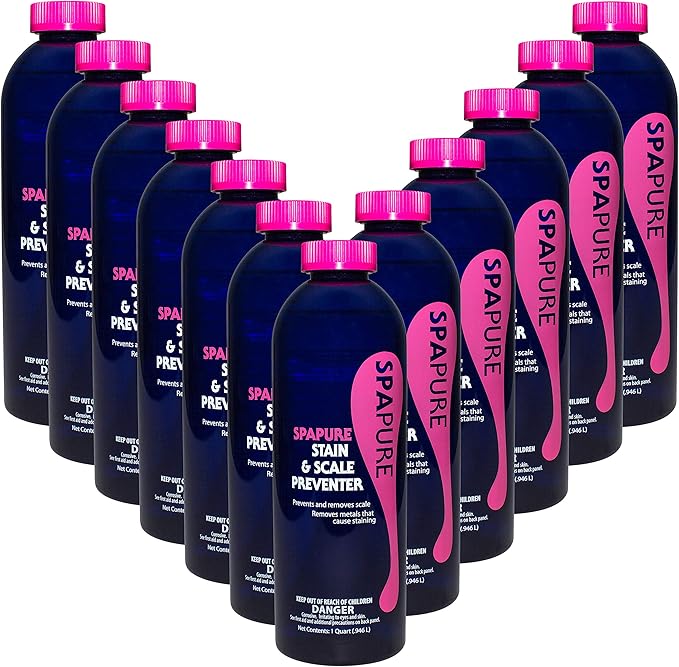 SpaPure Stain &amp Scale Preventer (1 qt) (12 Pack)