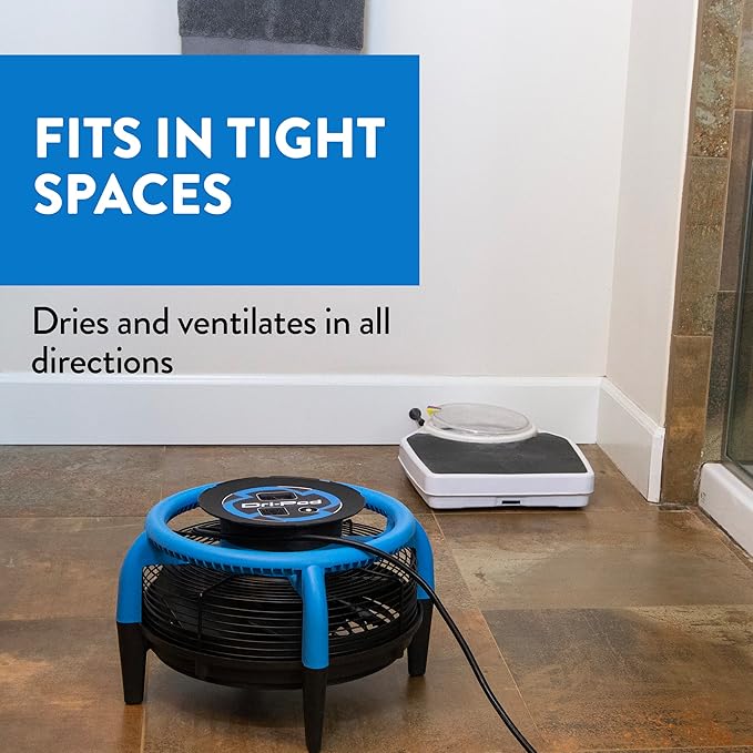 Dri-Eaz Dri-Pod Pro Omnidirectional Floor and Carpet Dryer Ventilating Floor Dryer for Boats RVs and Residential Use