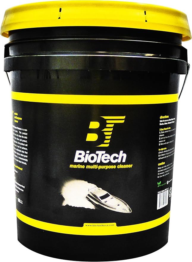 BioTech Marine Multi-Purpose Cleaner All Purpose Cleaner All in one Biodegradable Water based formula Non abrasive cleaner (5 Gallon Pail)