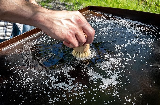 CARON &amp DOUCET – Ultimate Griddle Set | Seasoning Oil Soap &amp Salt Scrub | 100% Plant-Based &amp Best to Season Clean Care Restore Maintain &amp Protect