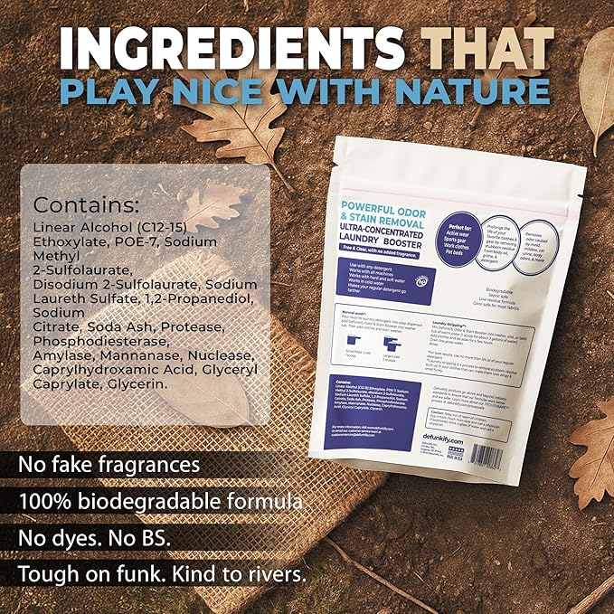 Enzyme Laundry Booster Additive Unscented. 48 Load Laundry Sanitizer Detergent Color Safe Fabric Active Enzyme Washing Soda Detergent Cleaner. Powdered Stain Treater &amp Odor Remover Booster Treat