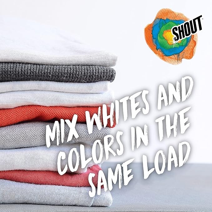 Shout Color Catcher Sheets for Laundry Allow Mixed Washes Prevent Color Runs and Maintain Original Clothing 24 Count (Pack of 12)