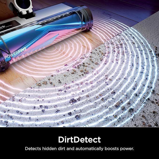 Shark R-IW1120 Detect Pro Cordless Stick Vacuum with PowerFins Brushroll Stick/Handheld (2-in-1) Ash Purple/Grey - Certified Refurbished