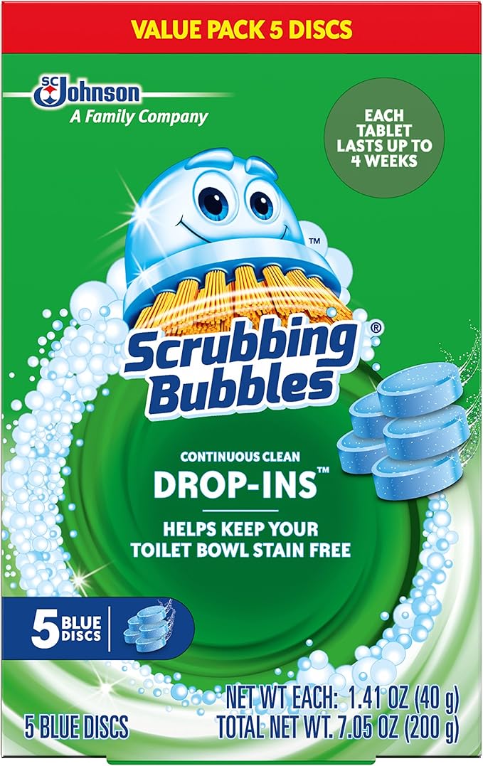 PACK OF 8 - Scrubbing Bubbles Toilet Cleaner Drop Ins 5CT