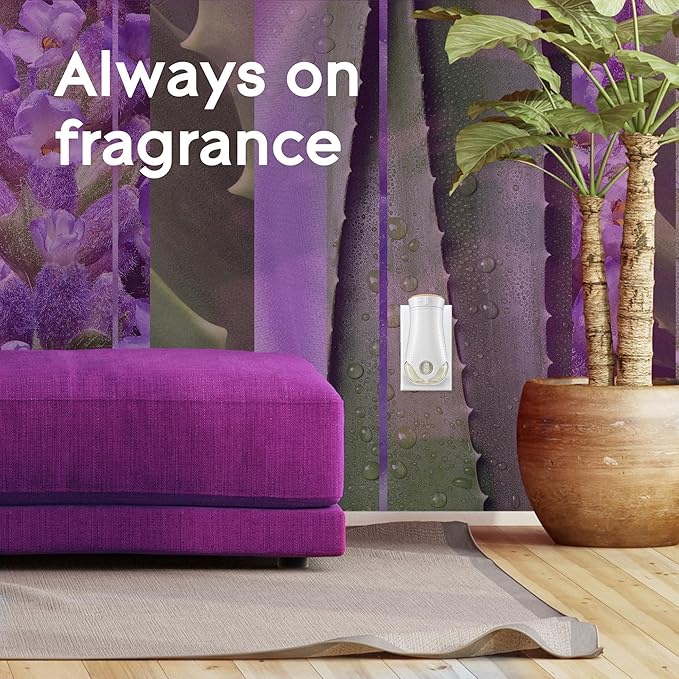 Glade PlugIns Refills Air Freshener Tranquil Lavender &amp Aloe Scented and Essential Oils for Home and Bathroom 0.67 Fl Oz 10 Count