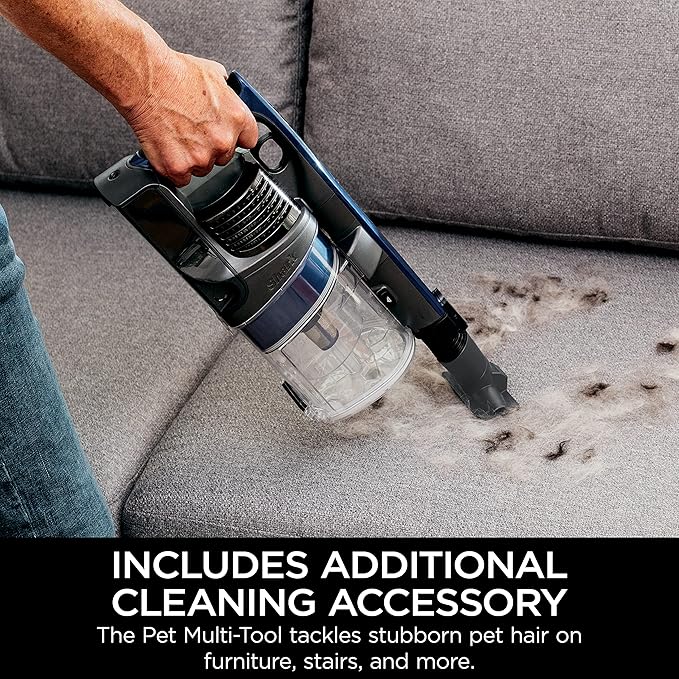 Shark Rocket Lightweight Cordless Stick Vacuum (IX141) 7.5 lbs Blue Iris (Renewed)