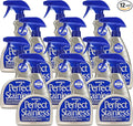 HOPE'S Perfect Stainless Steel Cleaner and Polish 22-Ounce Streak-Free Self-Polishing Formula Blocks Fingerprints Pack of 12
