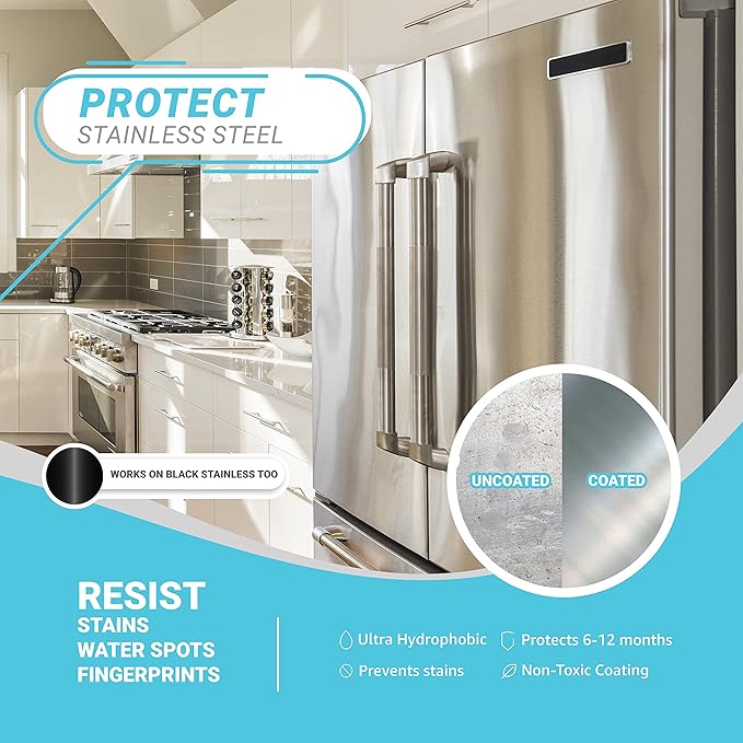 Lifeproof Ceramic Coating Spray Kit - Shine Seal &amp Protect Kitchen &amp Bath Surfaces Repels Stains &amp Grime
