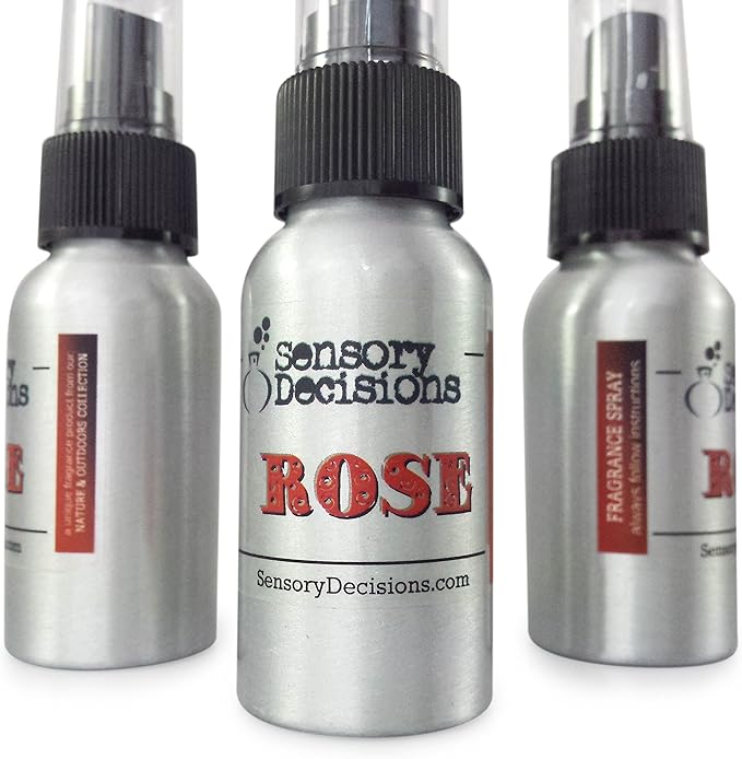 Rose Fragrance Spray - Room Spray - Rose Scented Air Freshener - Rose Scent for The Home by Sensory Decisions (3 Bottle Pack)