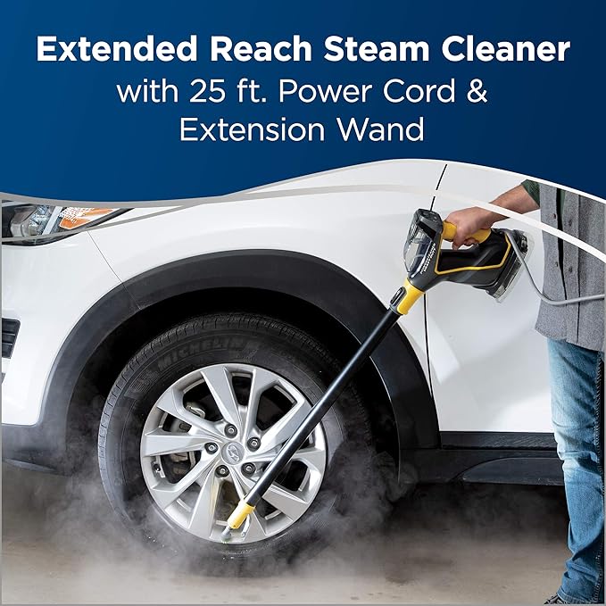 BISSELL PowerSteamer Heavy Duty 3-in-1 Steam Mop and Handheld SteamShot for Indoor &amp Outdoor use for Garage Workshop Auto Boat Recreational Vehicles WindowsOutdoor Furniture and Decks 2865
