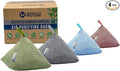 4 Pack of 200g Naturally Activated Bamboo Charcoal Air Purifying Bags | Natural Home Deodorizer Bags | Charcoal Bag Odor Absorber For Pets | Odor Eliminator &amp Moisture Absorber Air Freshener Bags