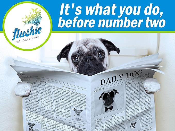 Flushie Pre-Toilet Spray Poop Spray Travel Size Toiletries Bathroom Spray for Toilet Traveling Essentials Poop deodorizer Poop Odor eliminator 4oz (Unscented 2 Pack)