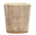 Hymmah Bathroom Trash Can 1.8 Gallon(7 Liter) Small Kitchen Garbage CanDecor Wastebasket for Bedroom OfficeResin Hand-Carved