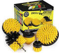 Drill Brush Power Scrubber Attachment Set for Bathroom Toilet Tile Floor Shower Bath Tub - Rotary Shower Cleaner Brush for Cordless Drill – Spin Cleaning Bathroom Accessories Set by Drillbrush