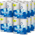 Sparkle Pick-A-Size Paper Towels 2 Rolls = 4 Regular Rolls (Pack of 24 Rolls) Everyday Value Paper Towel With Full And Half Sheets